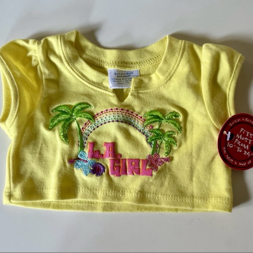 Build A Bear Los Angeles Shirt Top Bab New Nwt Retired Vintage